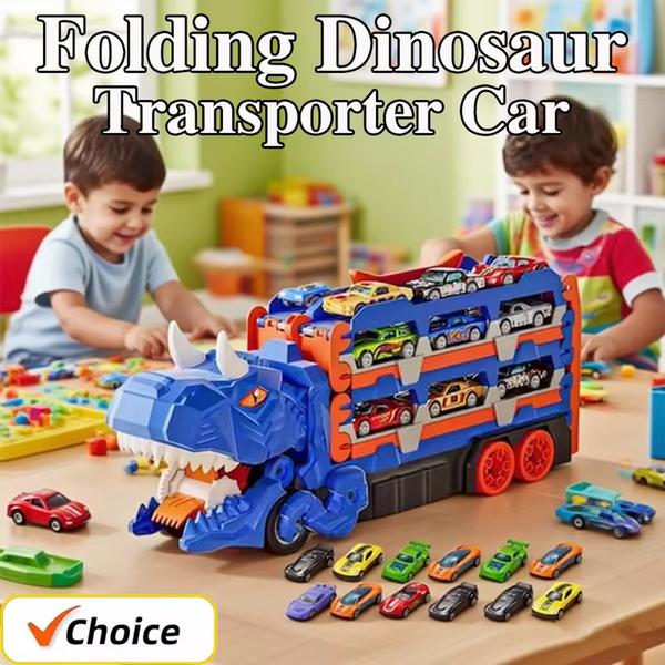 Dinosaur Car Carrier with 12 Cars