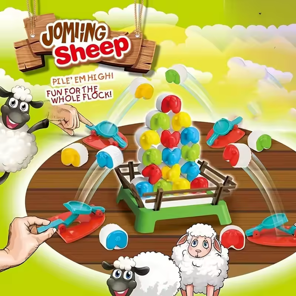 Jumping Sheep Catapult Board Game